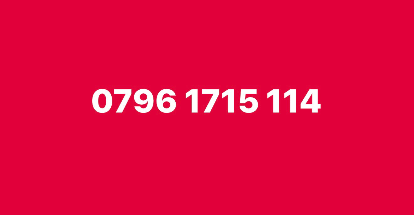 0796 1715 114 UK-vip Easy SIM Card number with Patterned Digits-Collectible or Easy Recall
