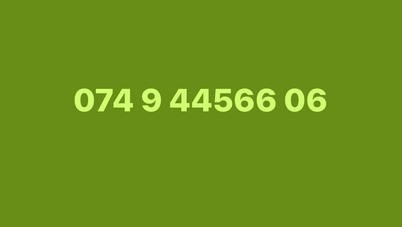 074 9 44566 06 Easy UK-vip SIM Card with Patterned Digits-SIM card not activated