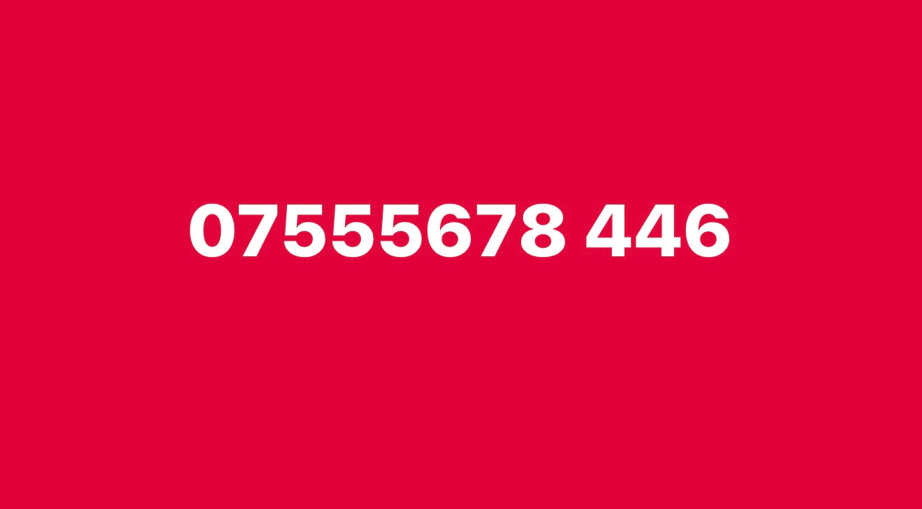 07555678 446 UK-vip Easy SIM Card number with Patterned Digits-Collectible or Easy Recall