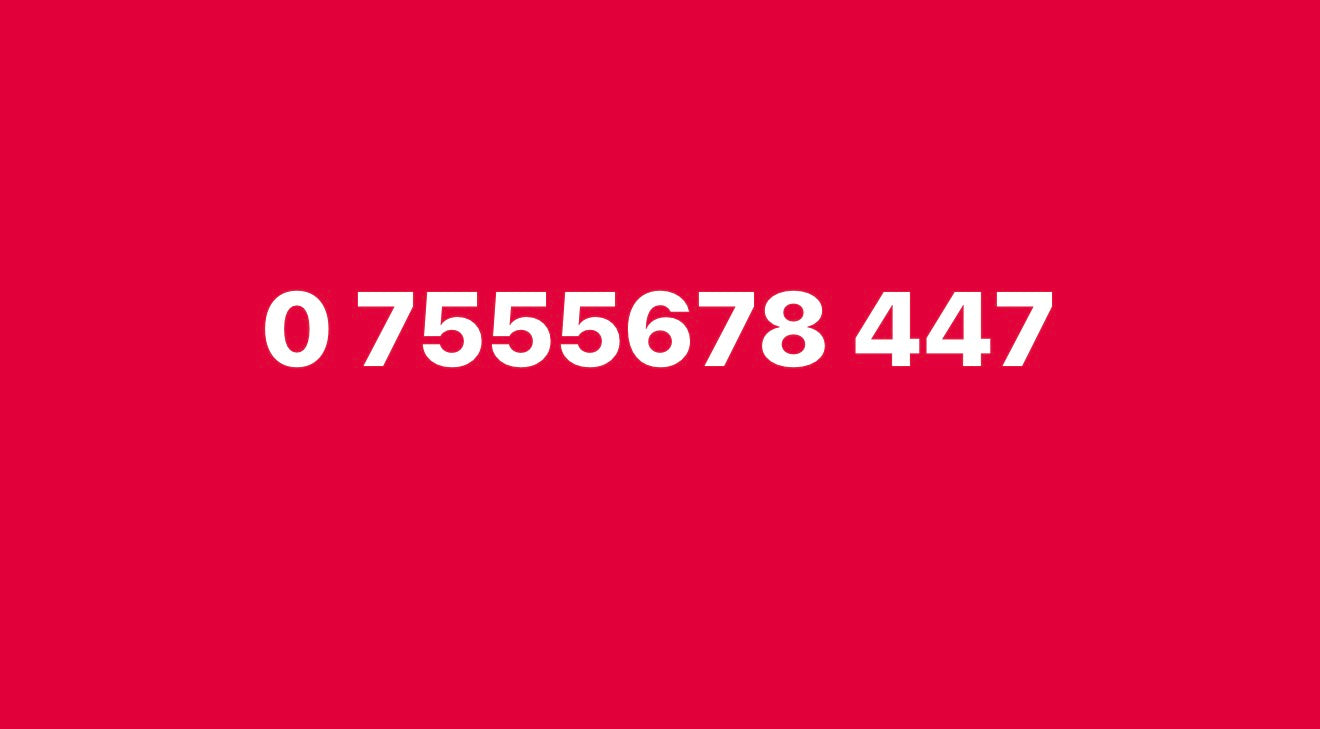 0 7555678 447 Easy UK-vip SIM Card with Patterned Digits-SIM card not activated