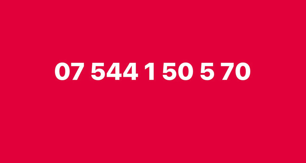 07 544 1 50 5 70 UK-vip Easy SIM Card number with Patterned Digits-Collectible or Easy Recall