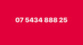 07 5434 888 25 UK-vip Easy SIM Card number with Patterned Digits-Collectible or Easy Recall