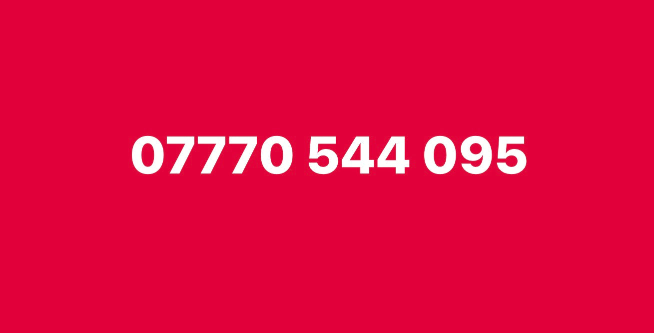 07770 544 095 UK-vip Easy SIM Card number with Patterned Digits-Collectible or Easy Recall