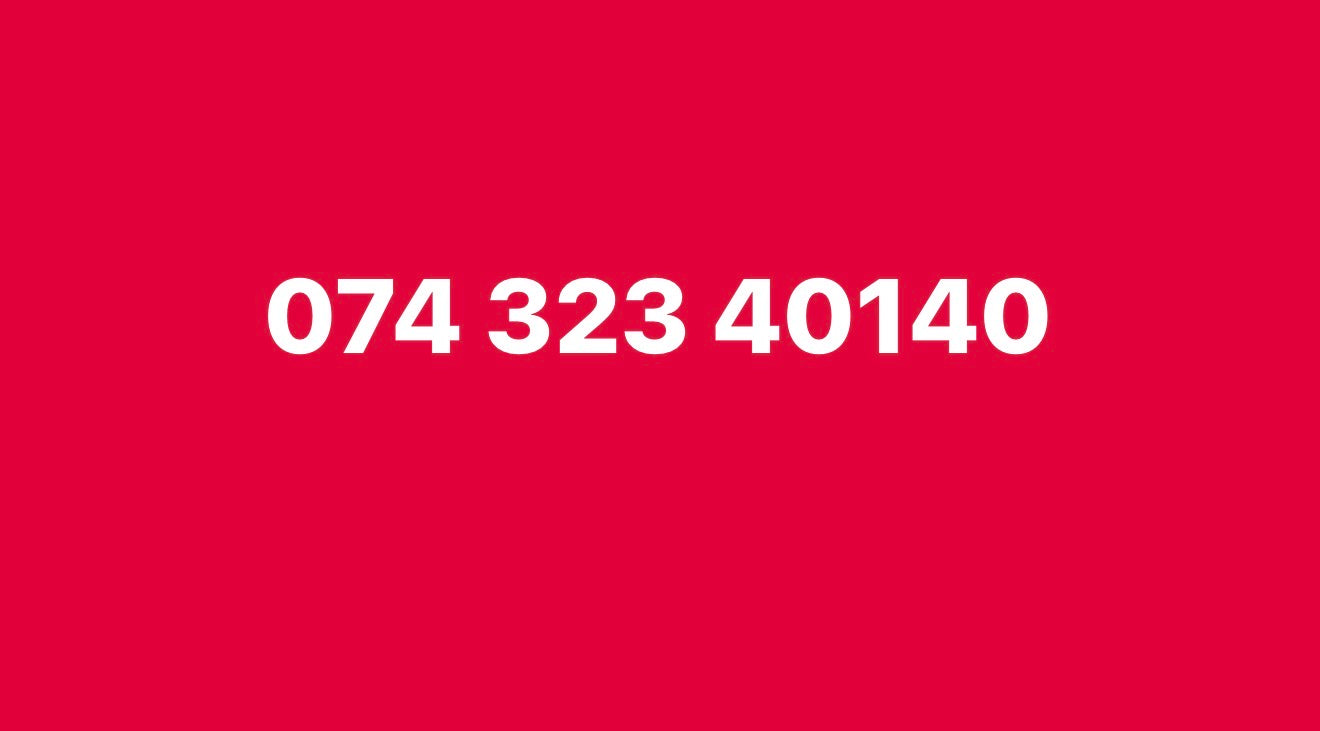 074 323 40140 UK-vip Easy SIM Card number with Patterned Digits-Collectible or Easy Recall